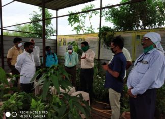 धन्वंतरी आयुर्वेद कॉलेज व रोटरी क्लब ऑफ उदगीर सेंट्रलच्या वतीने वनौषधी लागवड